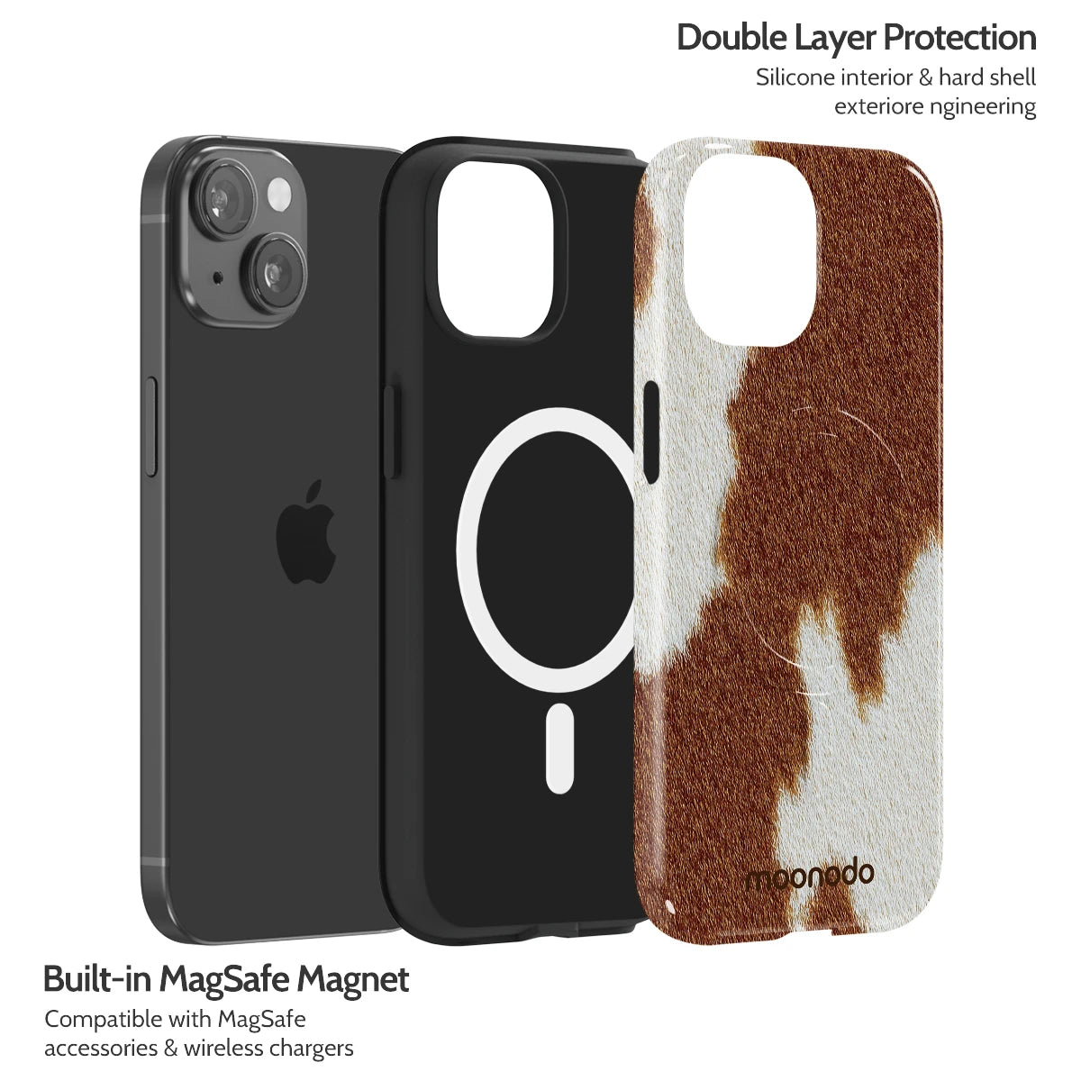 Mocha Moo - iPhone 15 Case