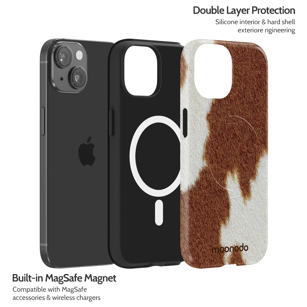 Mocha Moo - iPhone 15 Case