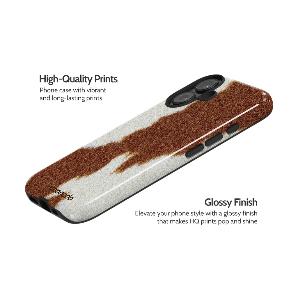 Mocha Moo - iPhone 16 Case