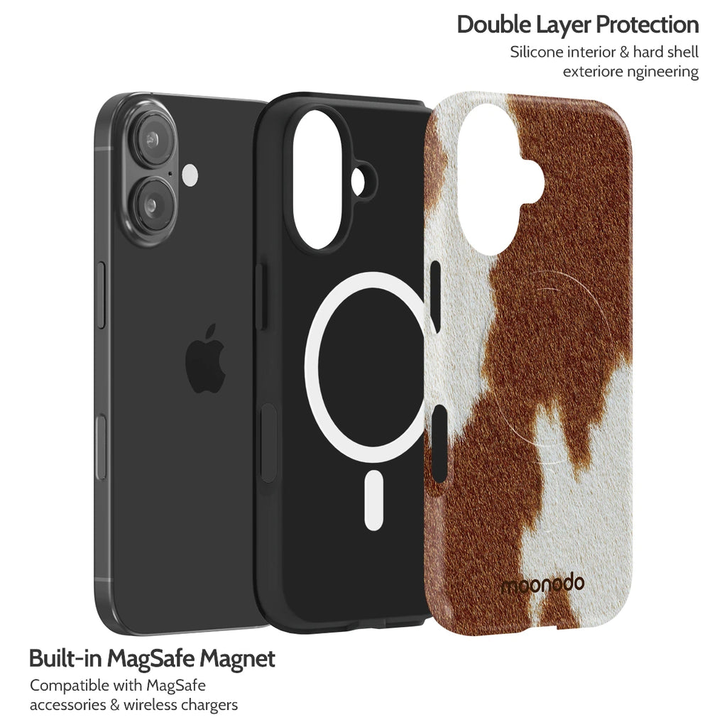 Mocha Moo - iPhone 16 Case