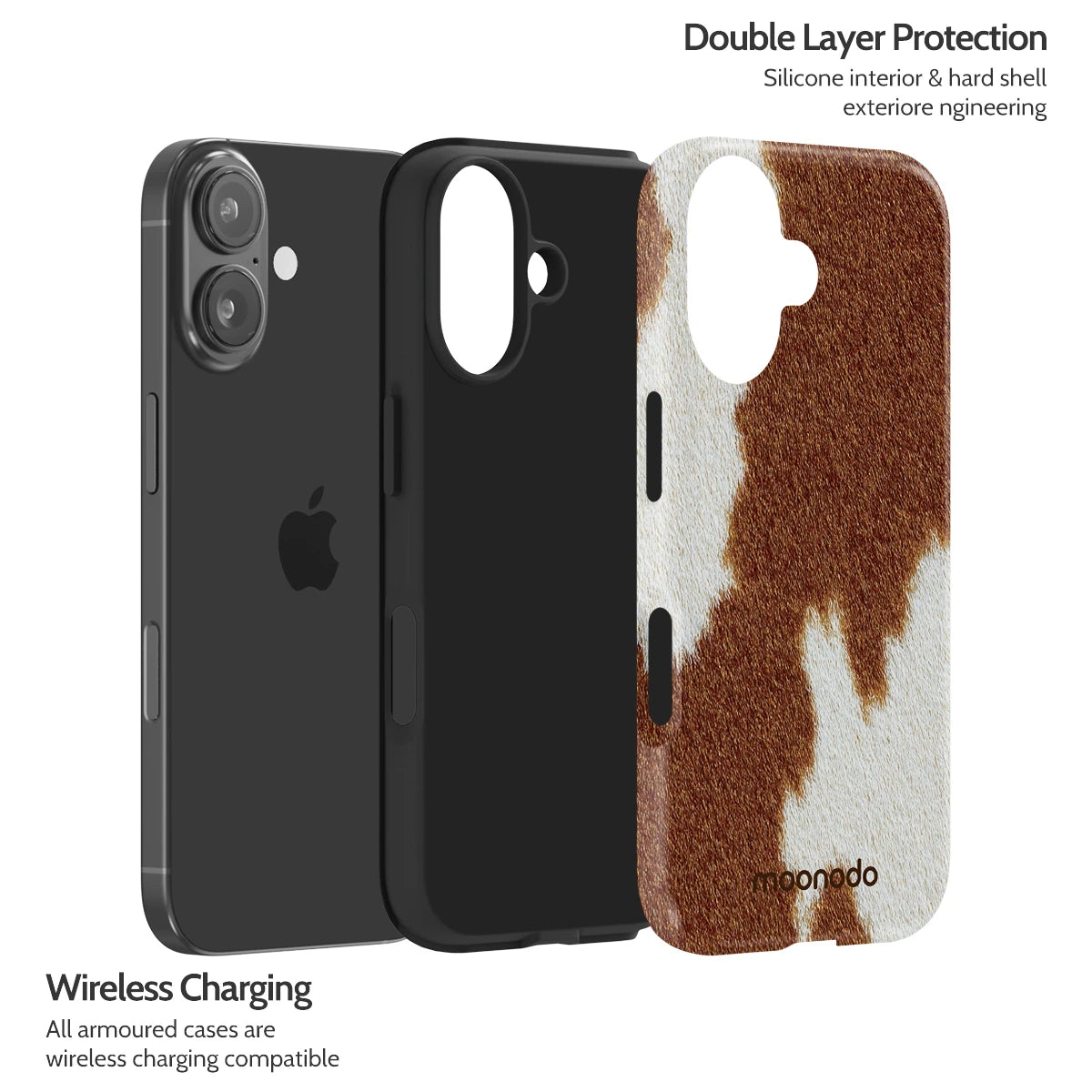 Mocha Moo - iPhone 16 Case