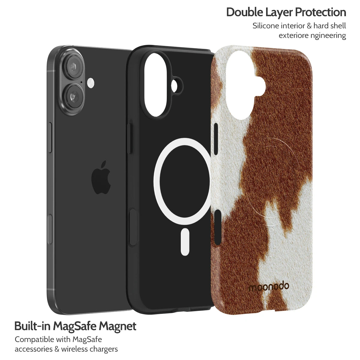 Mocha Moo - iPhone 16 Plus Case