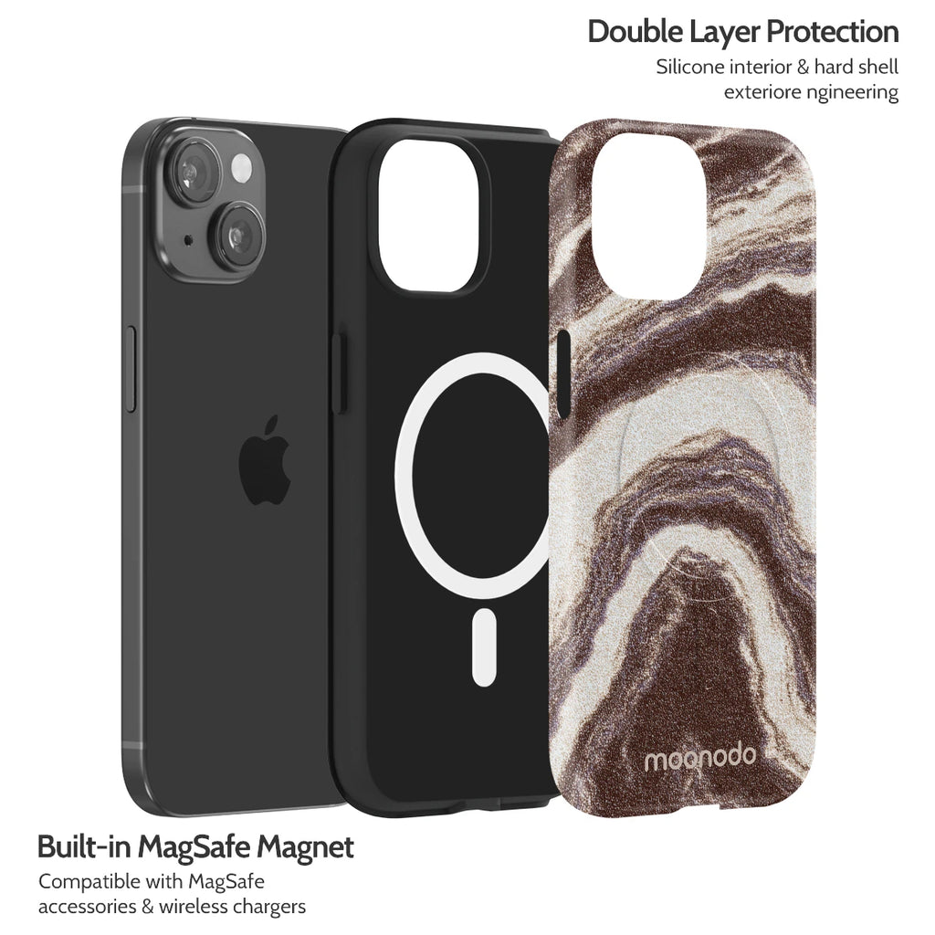Sandstone Swirl - iPhone 15 Case