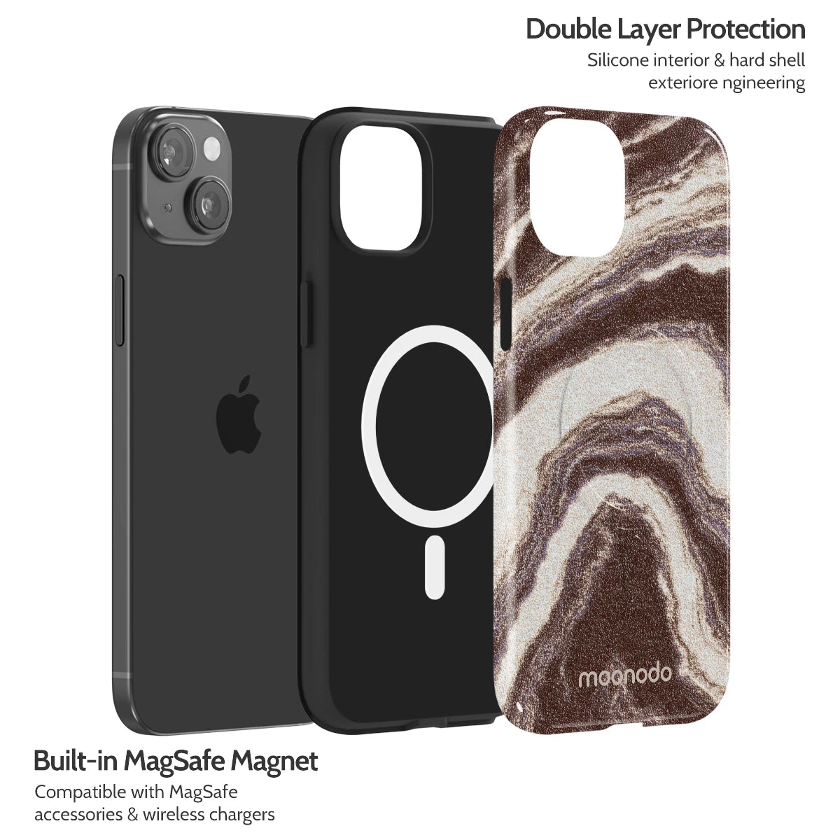 Sandstone Swirl - iPhone 15 Plus Case