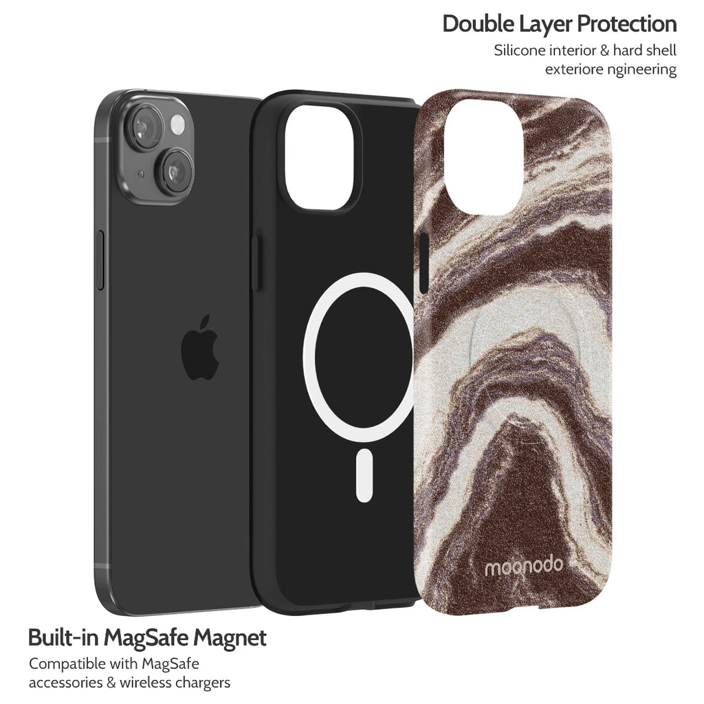 Sandstone Swirl - iPhone 15 Plus Case