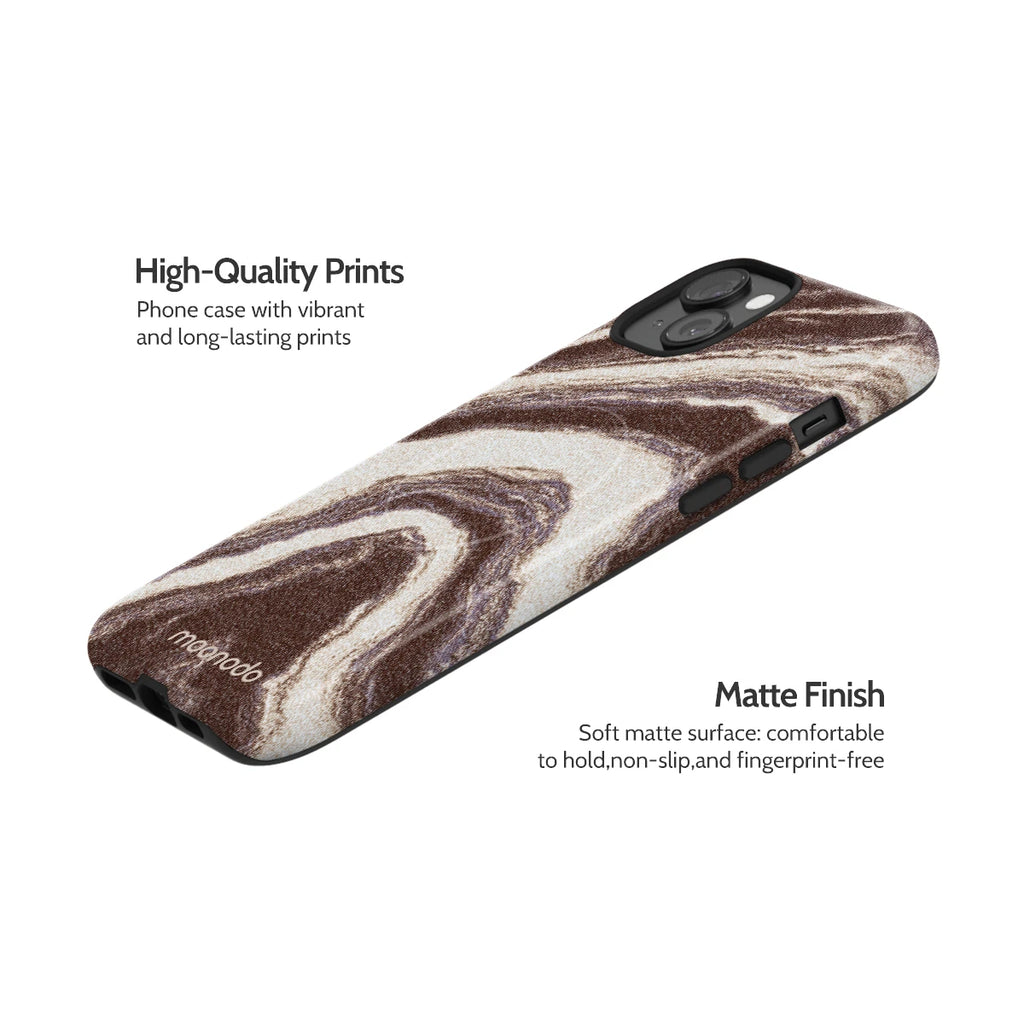 Sandstone Swirl - iPhone 15 Plus Case