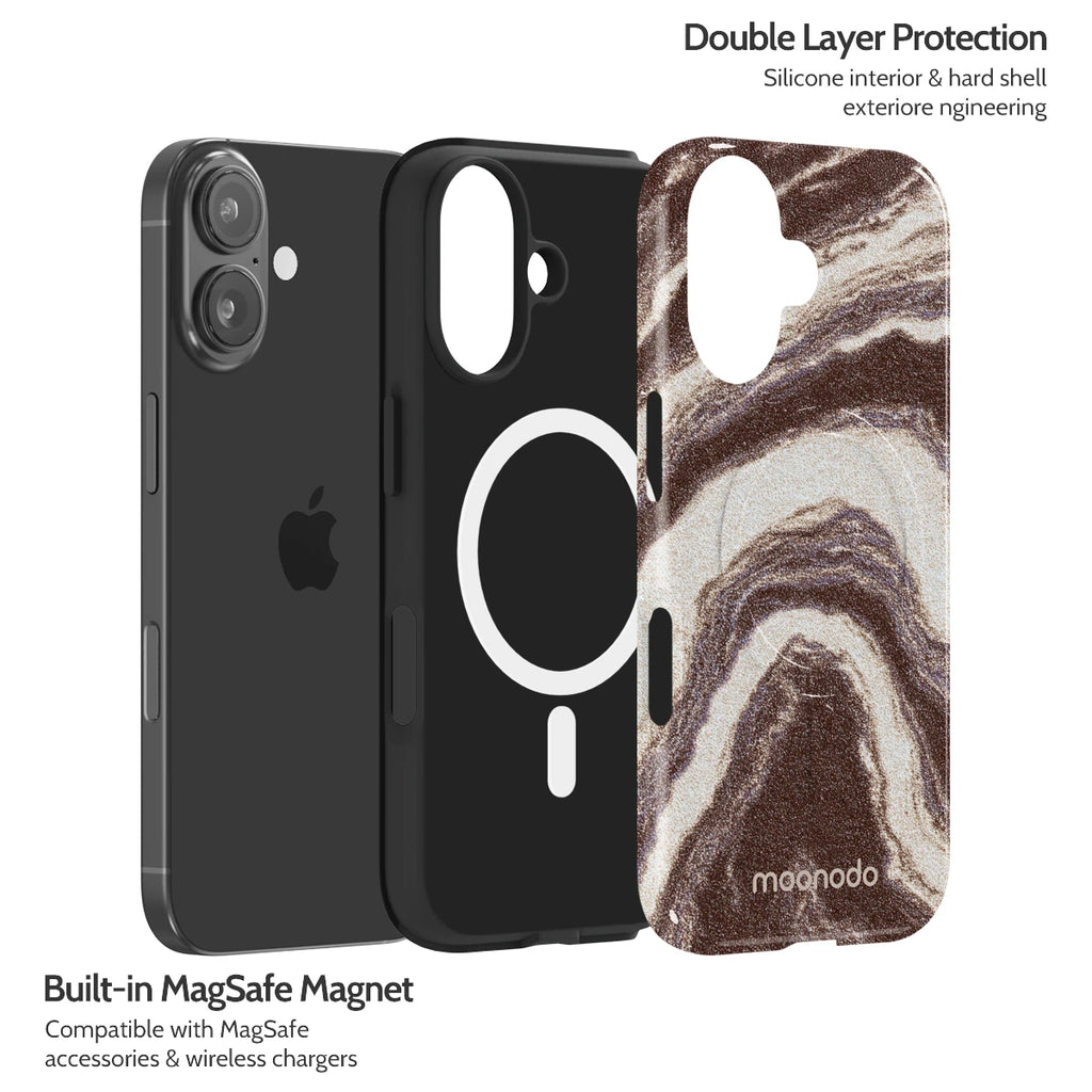 Sandstone Swirl - iPhone 16 Case