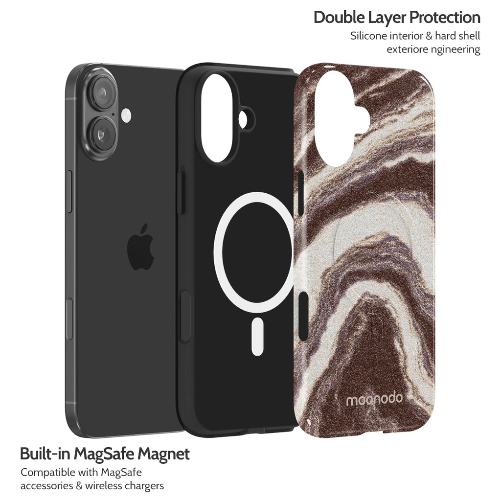 Sandstone Swirl - iPhone 16 Plus Case
