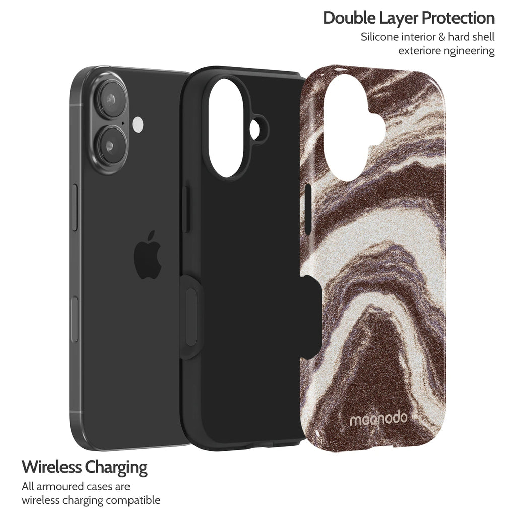 Sandstone Swirl - iPhone 17 Case