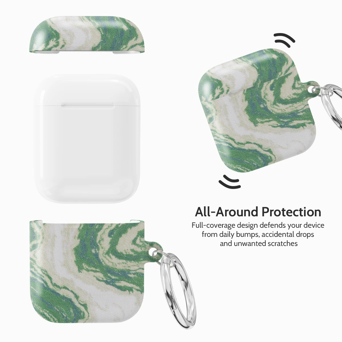 Jade Ripple - AirPods 1 & 2 Case