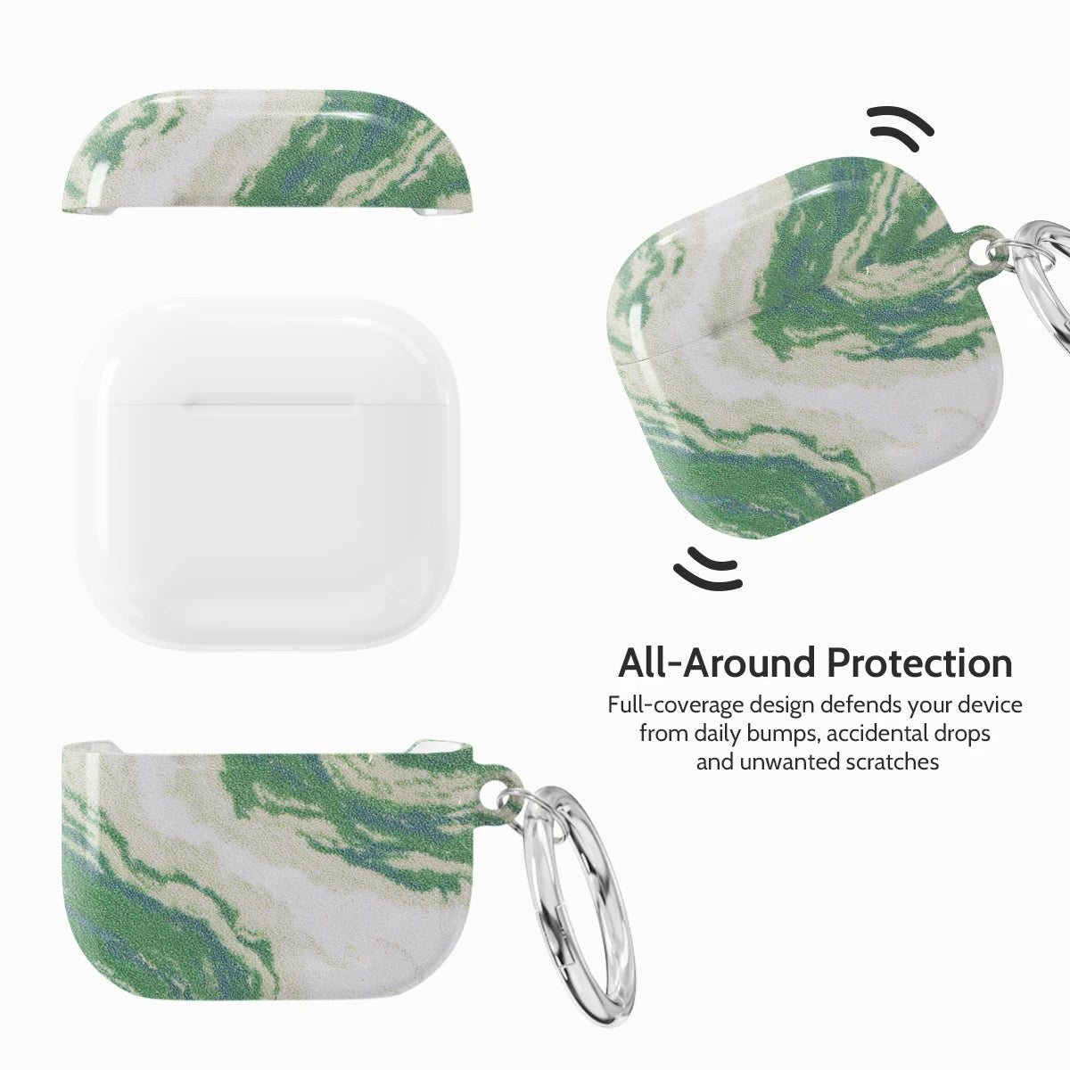 Jade Ripple - AirPods 4 Case