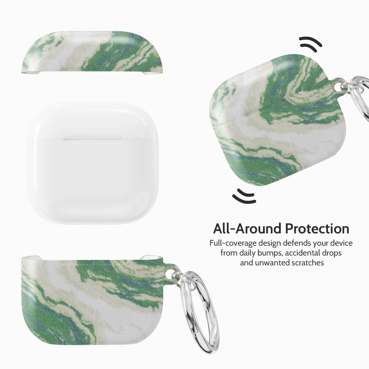 Jade Ripple - AirPods 4 Case