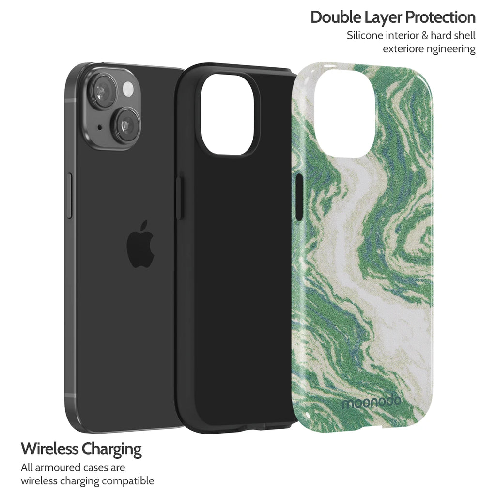 Jade Ripple - iPhone 15 Case