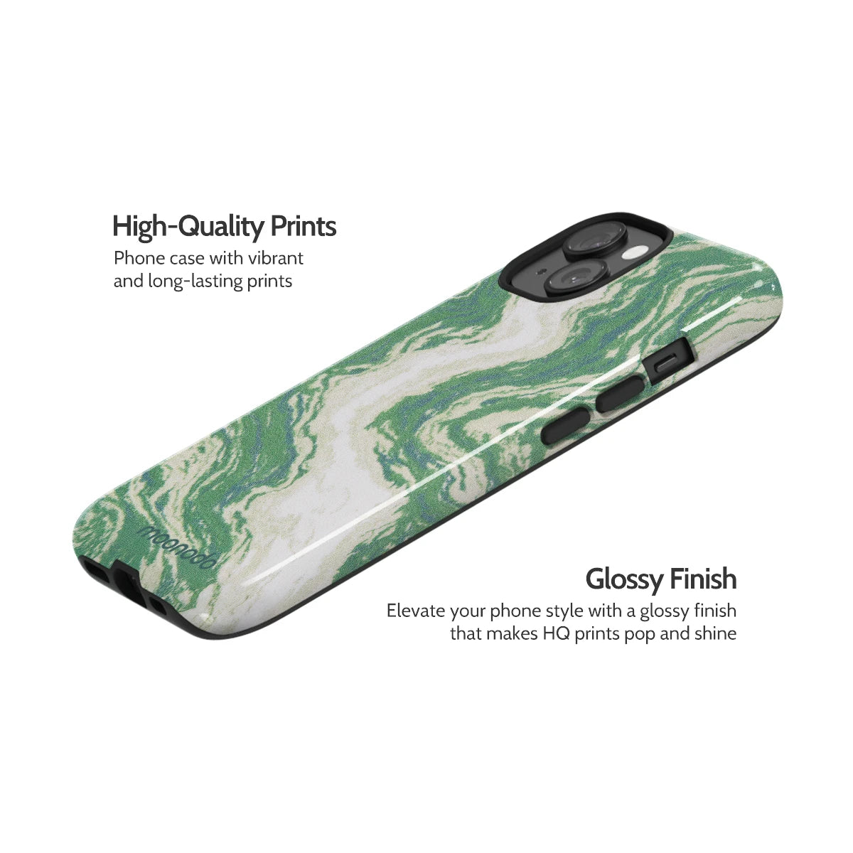 Jade Ripple - iPhone 15 Case