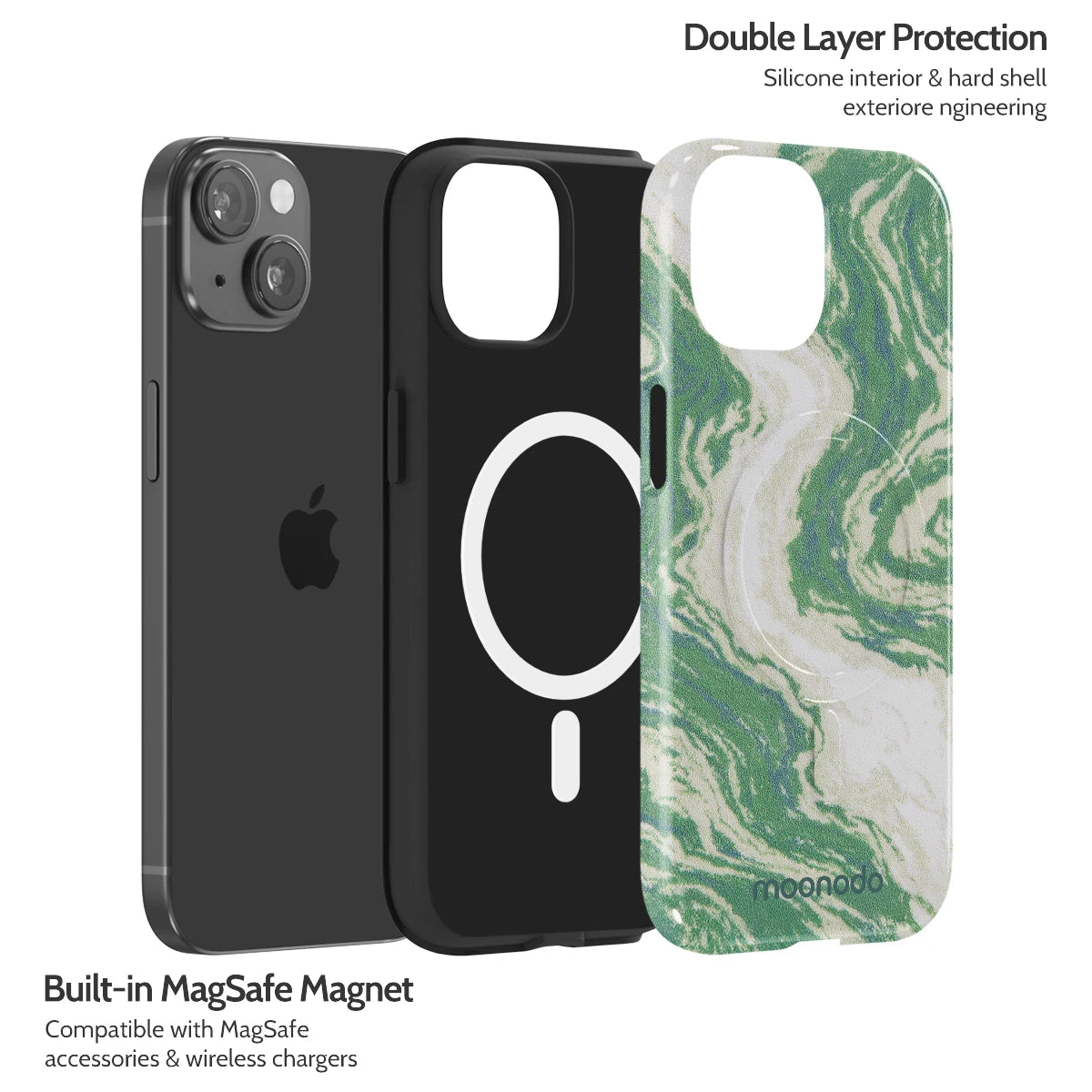 Jade Ripple - iPhone 15 Case