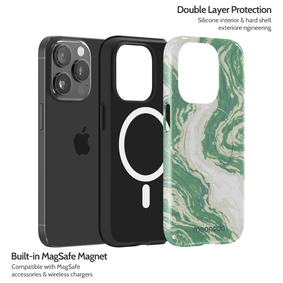 Jade Ripple - iPhone 15 Pro Case