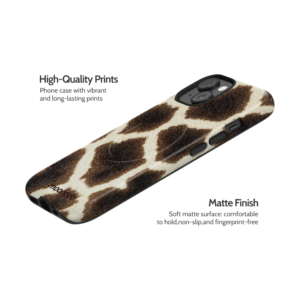 Caramel Cowhide - iPhone 15 Case
