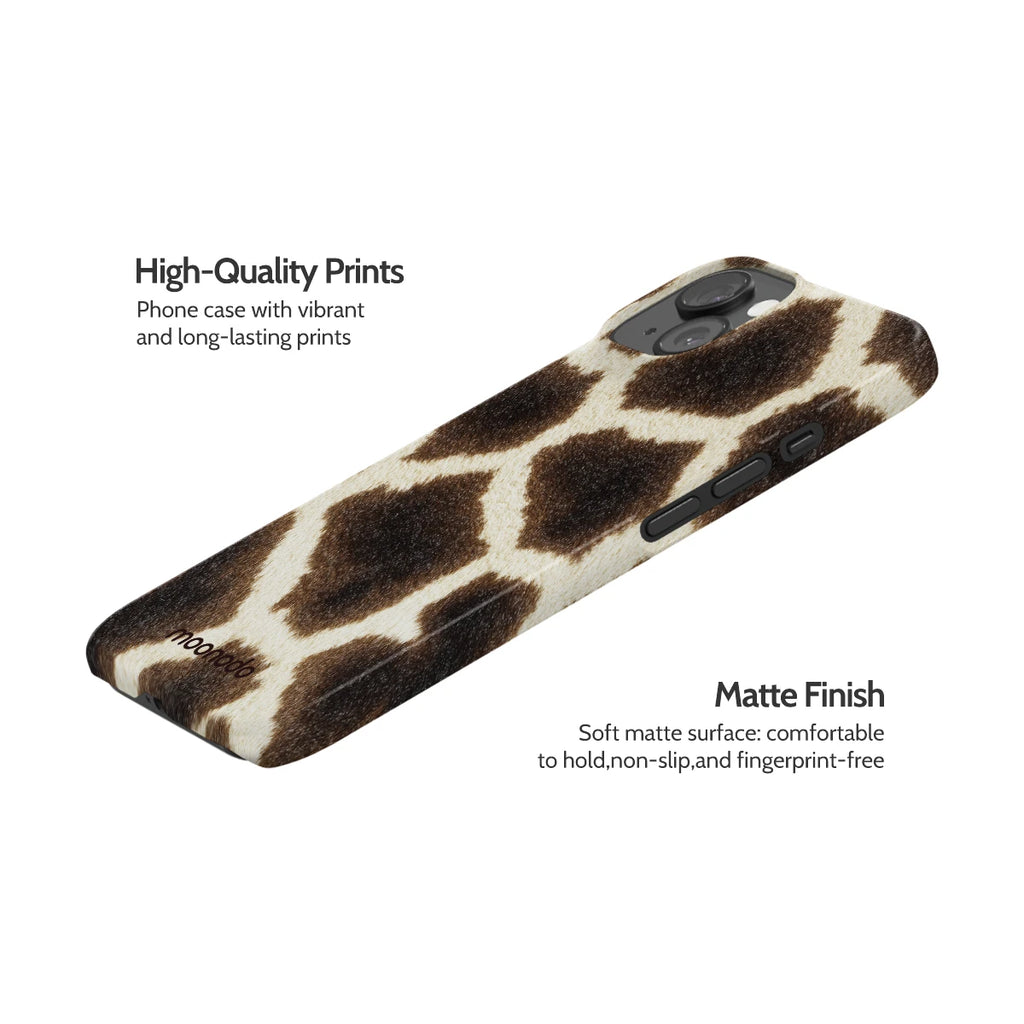 Caramel Cowhide - iPhone 15 Case