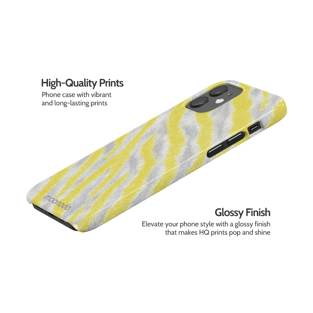 Lemon Zebra - iPhone 12 Case