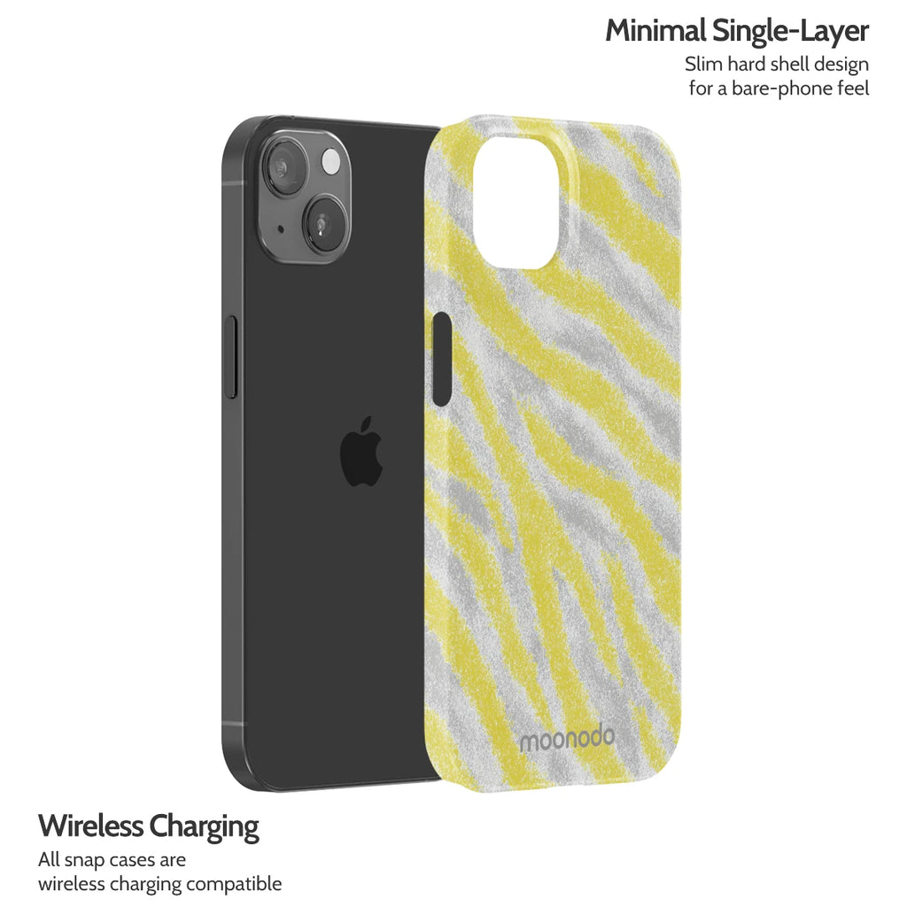 Lemon Zebra - iPhone 13 Case