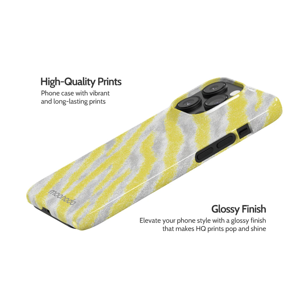 Lemon Zebra - iPhone 14 Pro Case