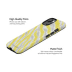 Lemon Zebra - iPhone 15 Case