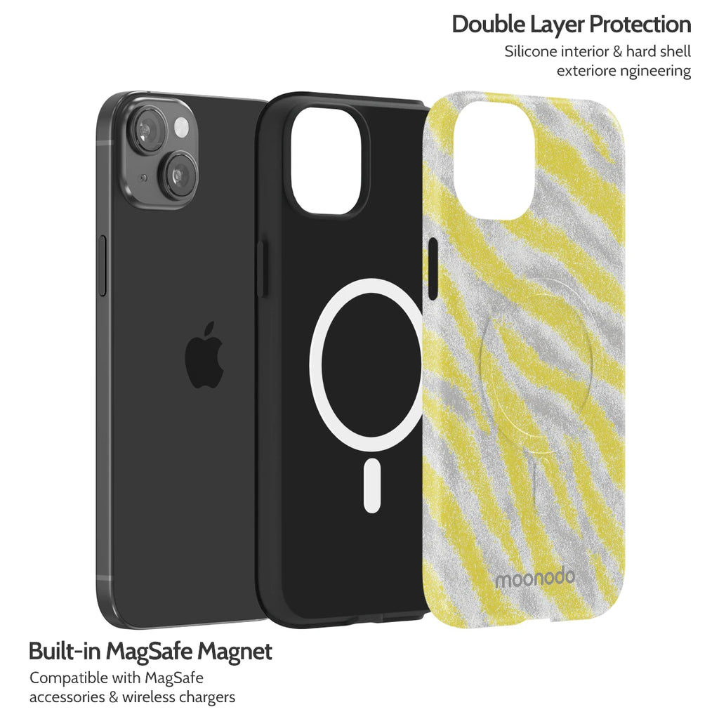 Lemon Zebra - iPhone 15 Plus Case