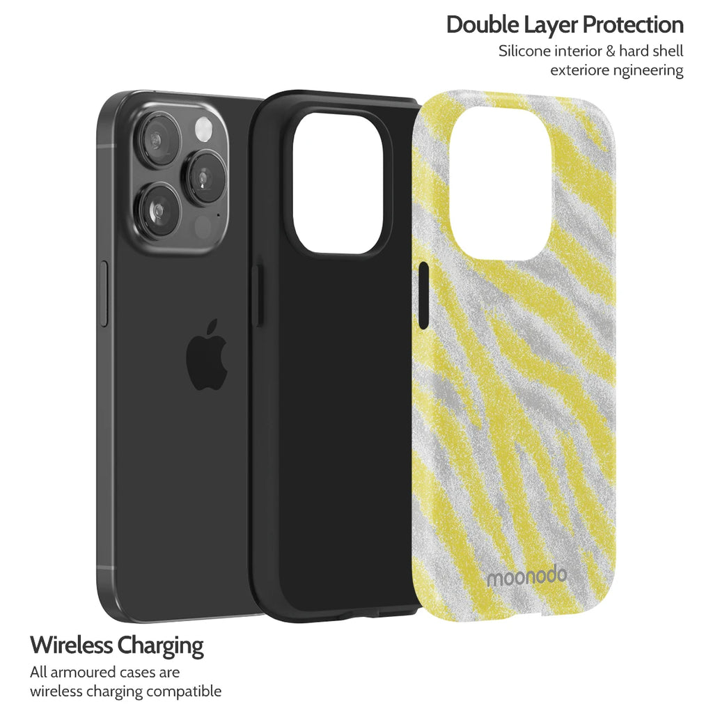 Lemon Zebra - iPhone 15 Pro Case