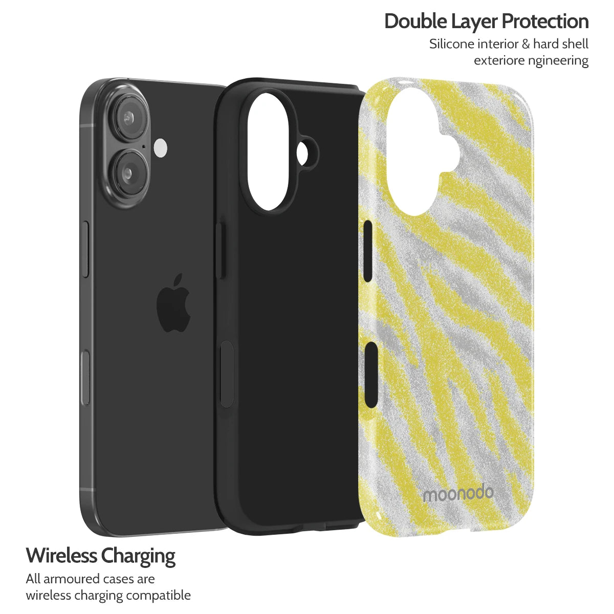 Lemon Zebra - iPhone 16 Case