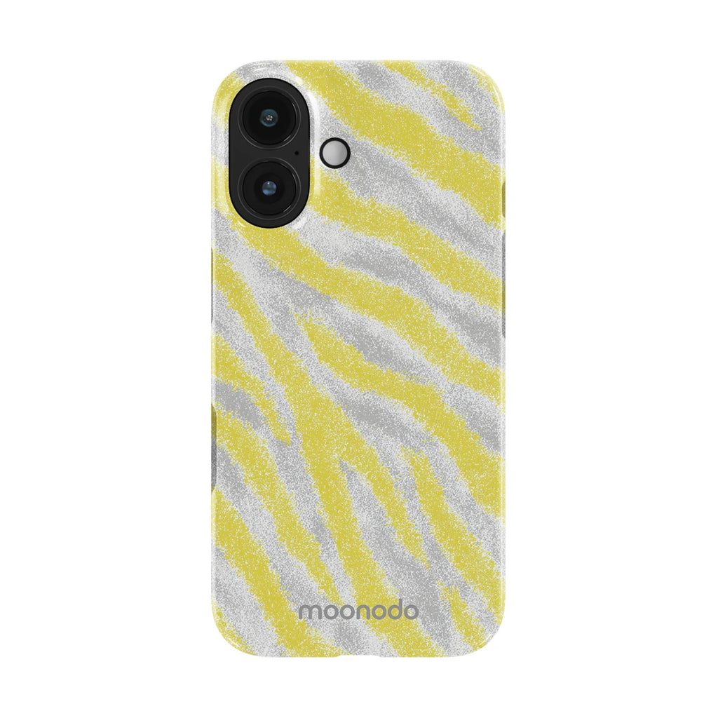 Lemon Zebra - iPhone 16 Case