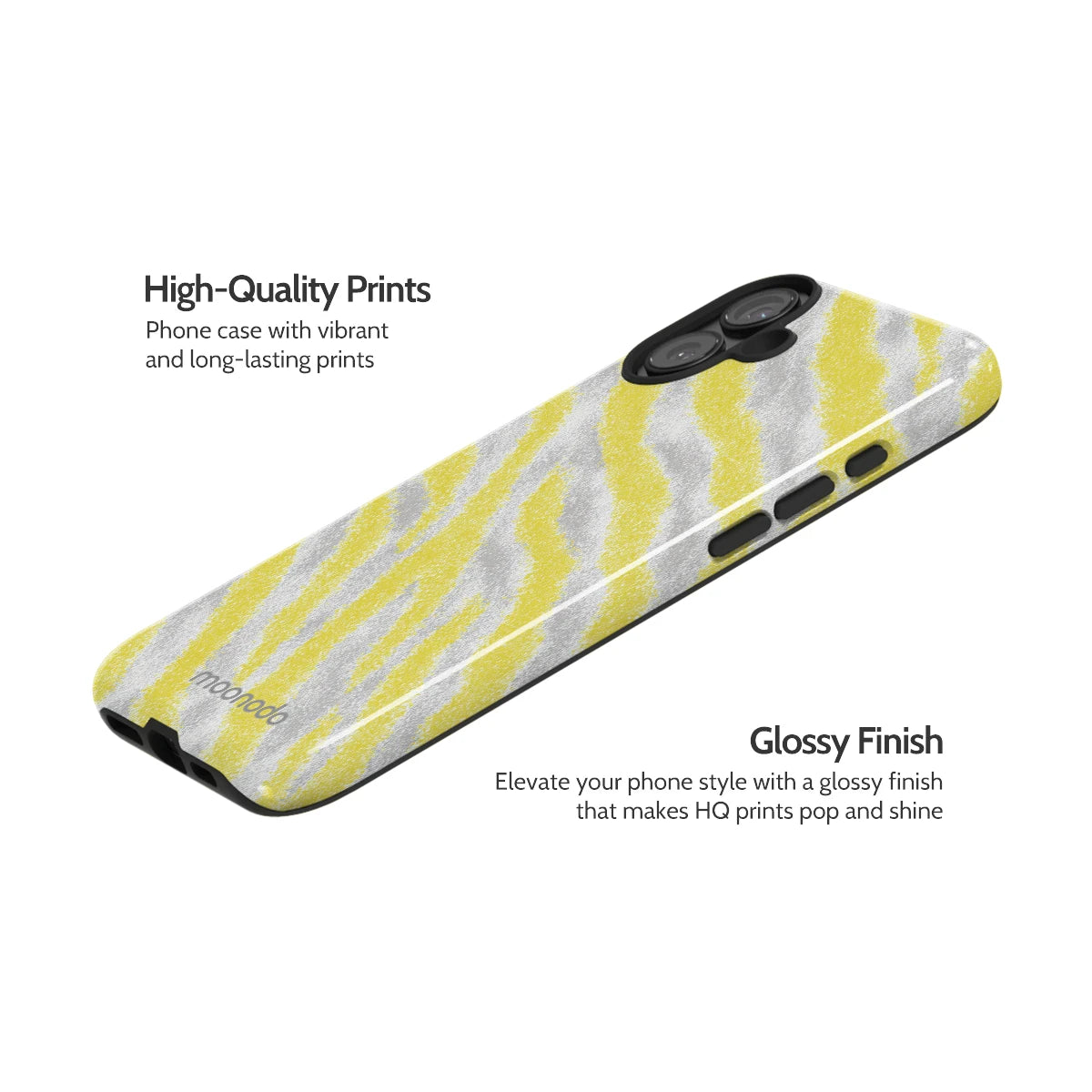 Lemon Zebra - iPhone 16 Plus Case