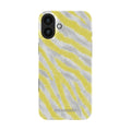 Lemon Zebra - iPhone 16 Plus Case