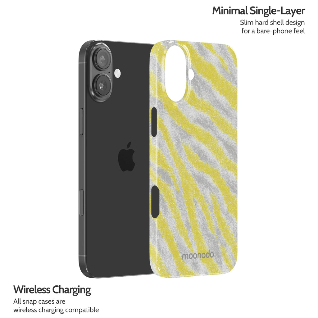 Lemon Zebra - iPhone 16 Plus Case