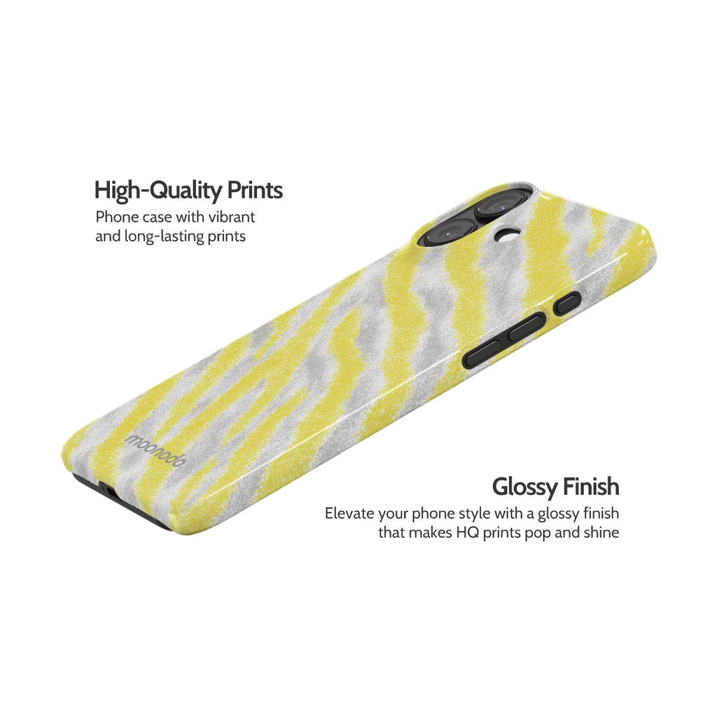 Lemon Zebra - iPhone 16 Plus Case