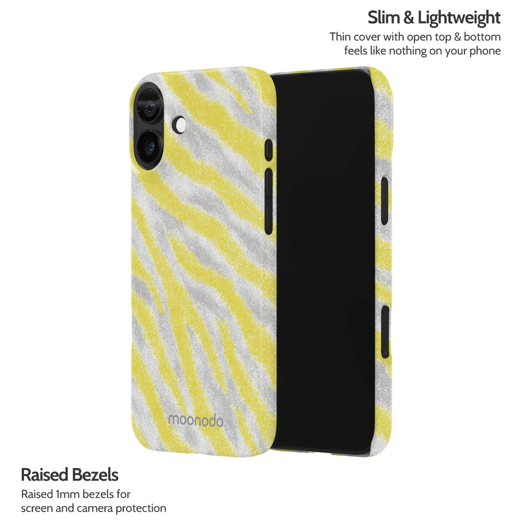 Lemon Zebra - iPhone 16 Plus Case