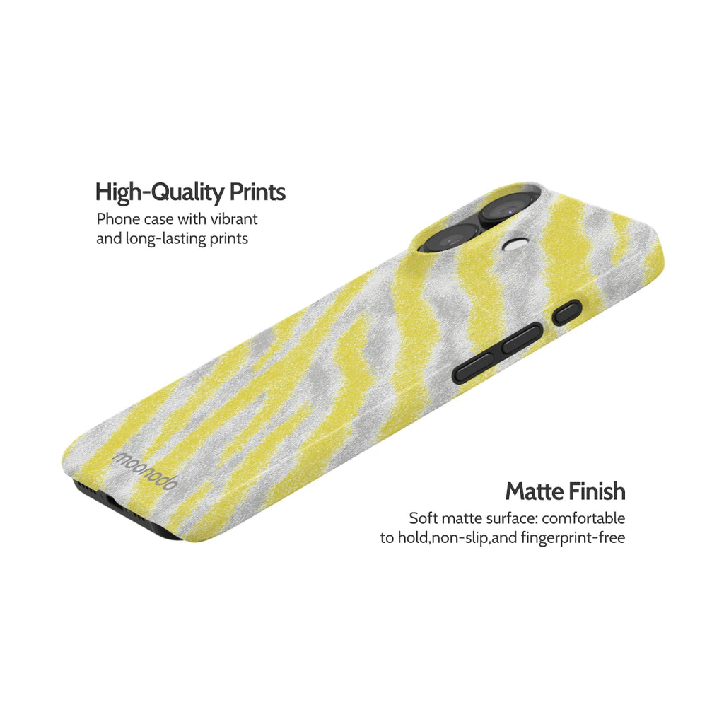 Lemon Zebra - iPhone 17 Case