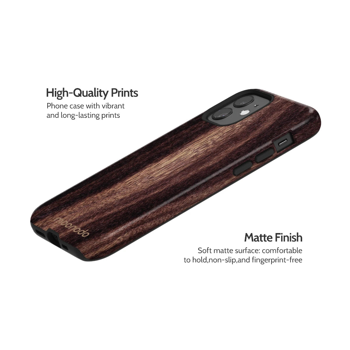 Ebony Grain - iPhone 12 Case