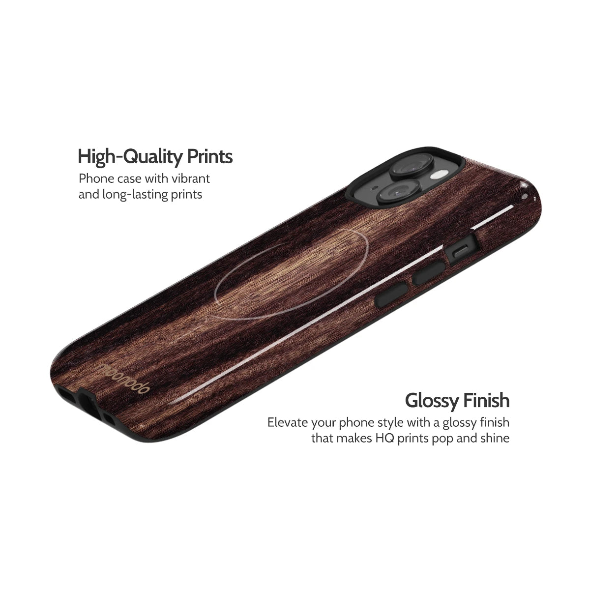 Ebony Grain - iPhone 15 Case