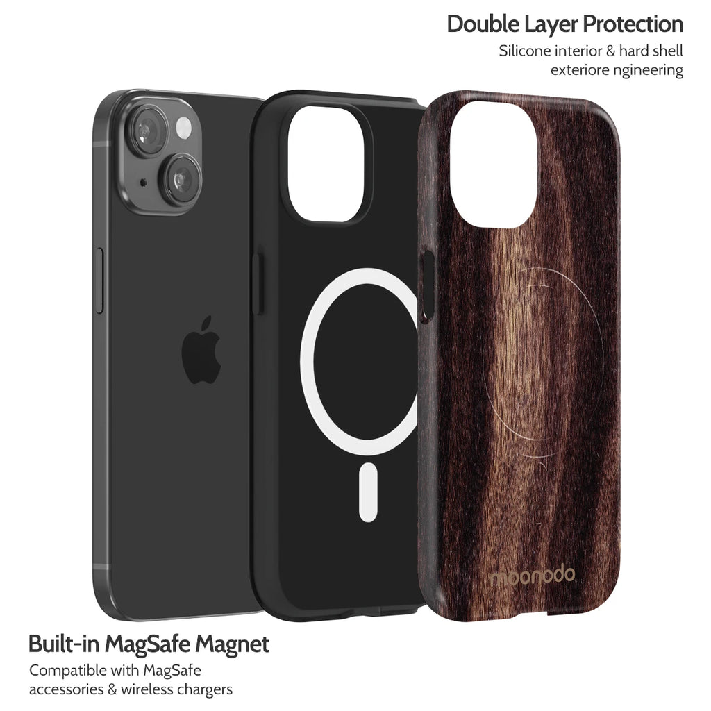 Ebony Grain - iPhone 15 Case