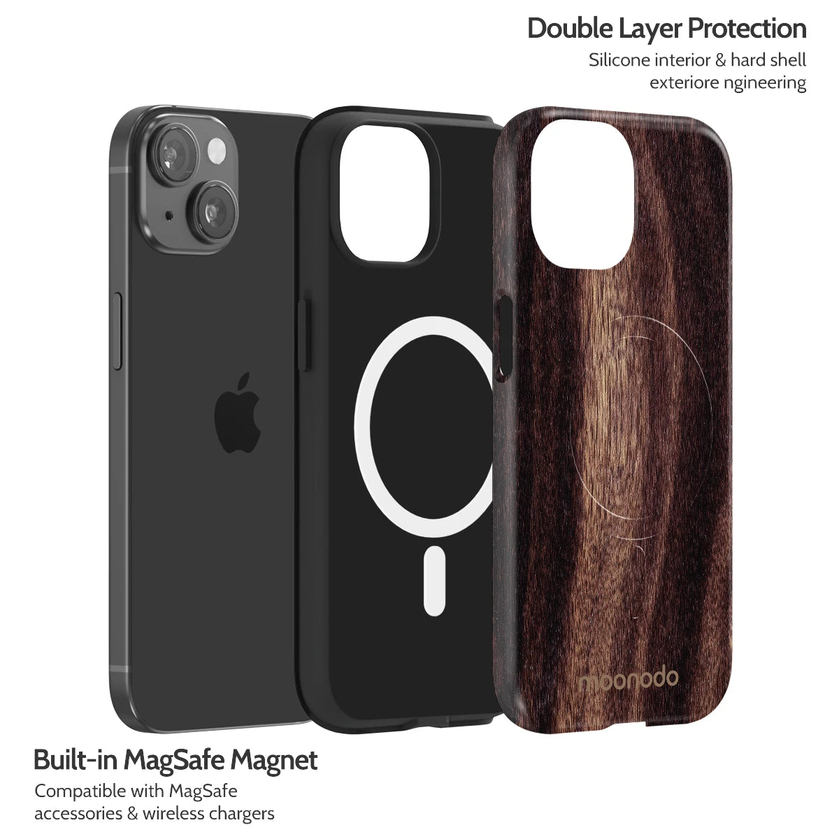 Ebony Grain - iPhone 15 Case