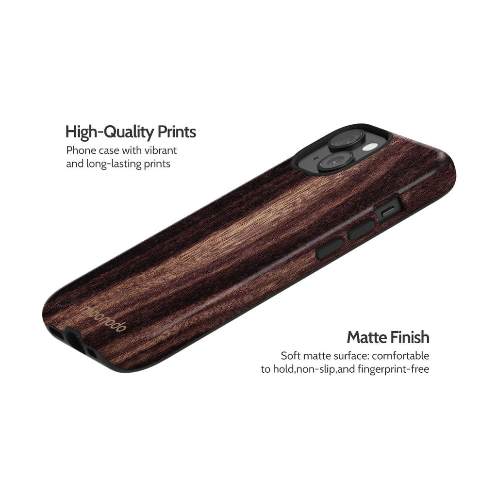 Ebony Grain - iPhone 15 Case