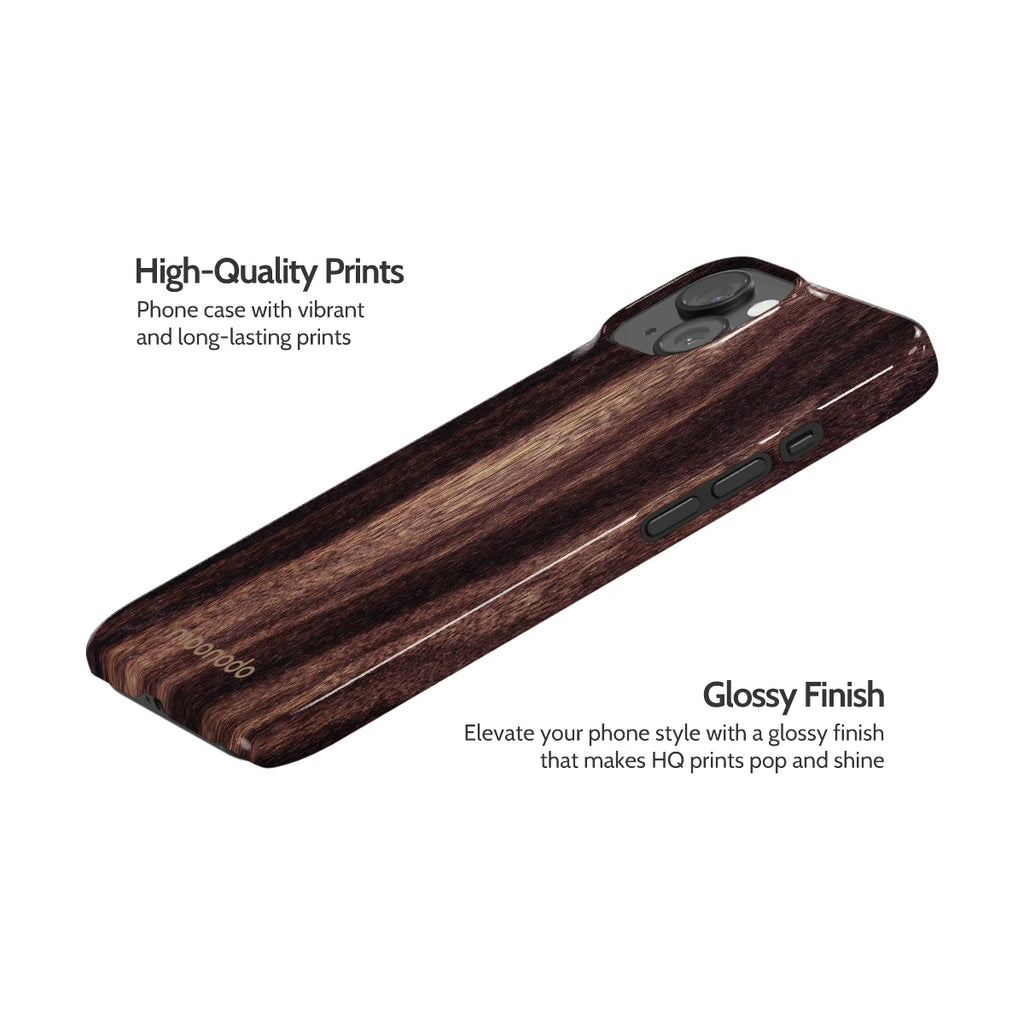 Ebony Grain - iPhone 15 Case