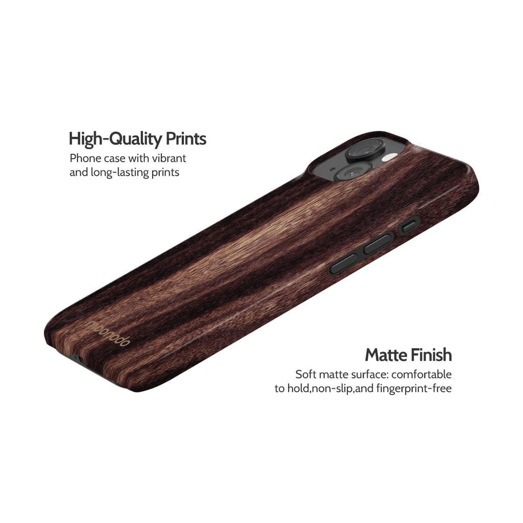 Ebony Grain - iPhone 15 Case