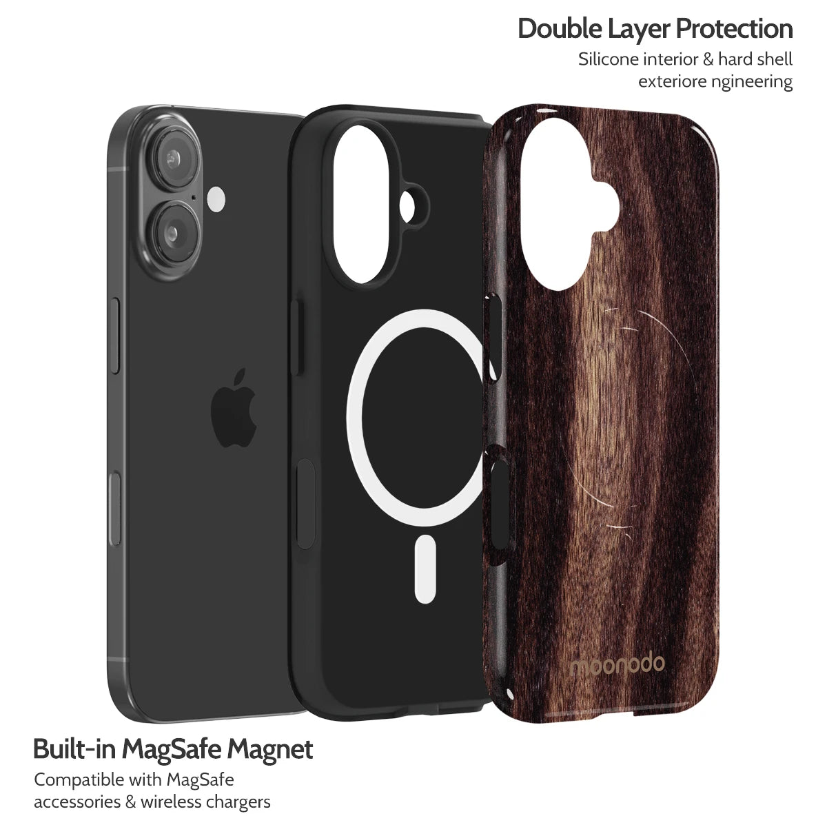 Ebony Grain - iPhone 16 Case