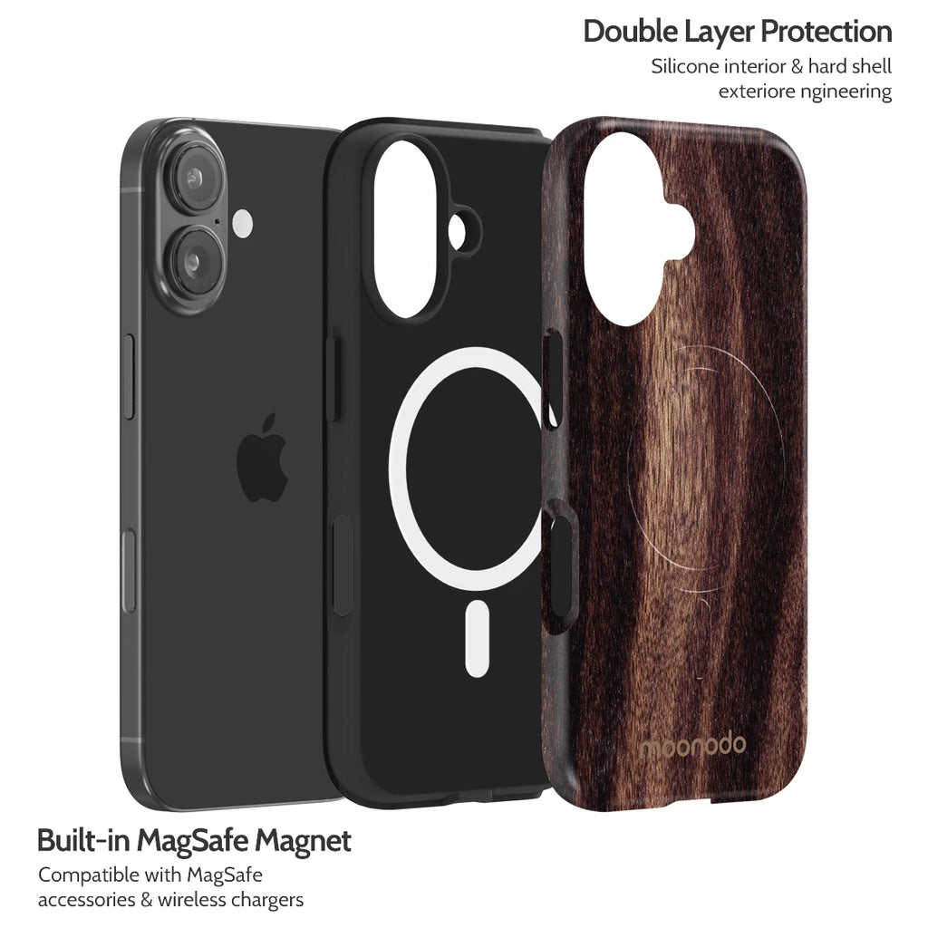 Ebony Grain - iPhone 16 Case