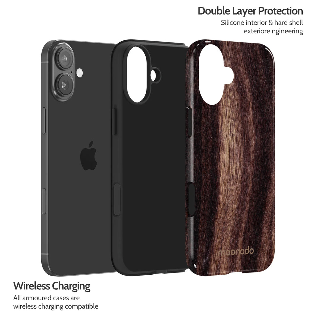 Ebony Grain - iPhone 16 Plus Case
