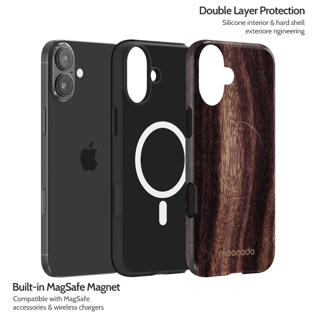Ebony Grain - iPhone 16 Plus Case