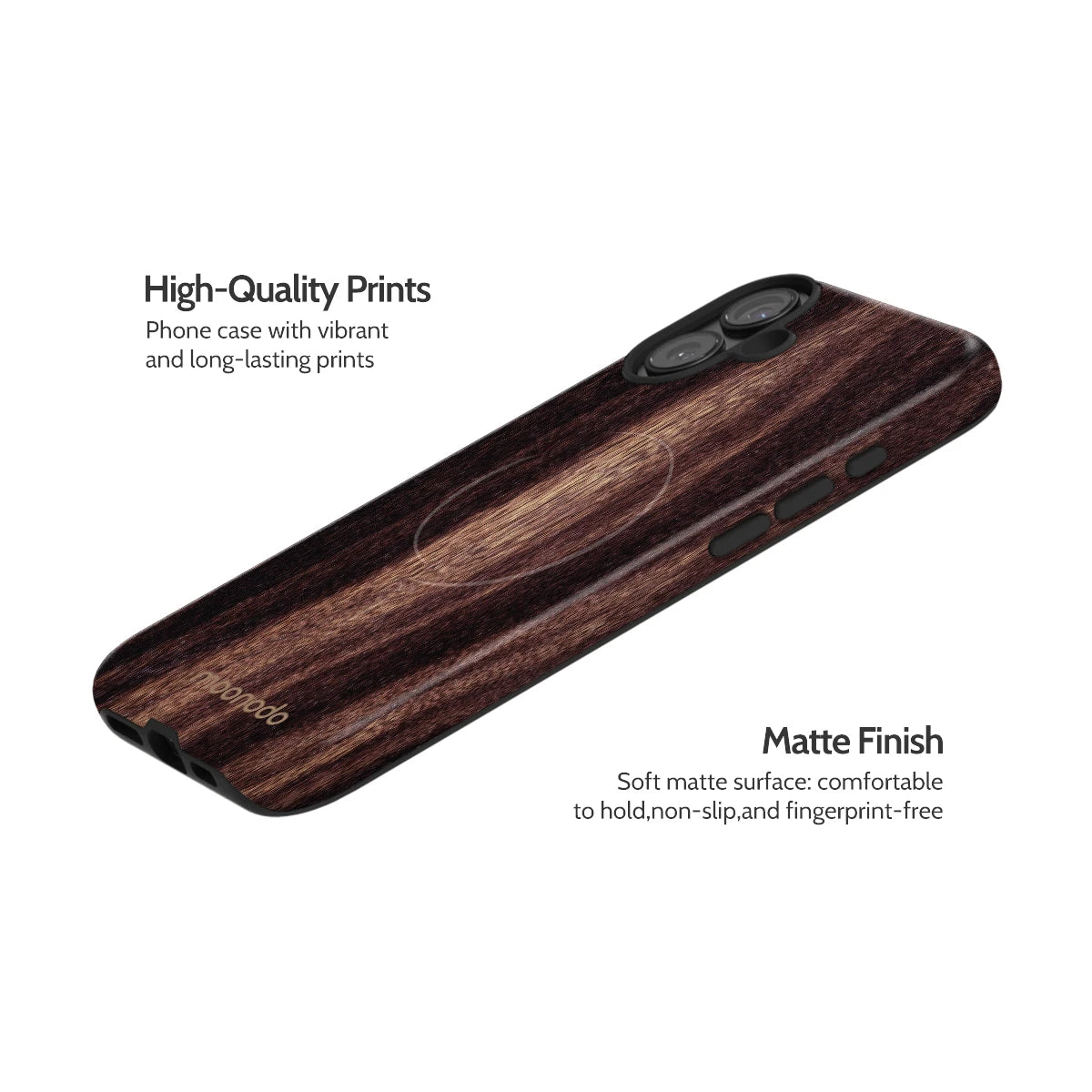 Ebony Grain - iPhone 16 Plus Case