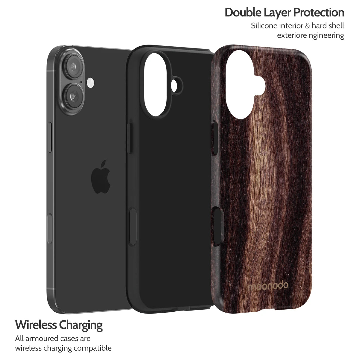 Ebony Grain - iPhone 16 Plus Case