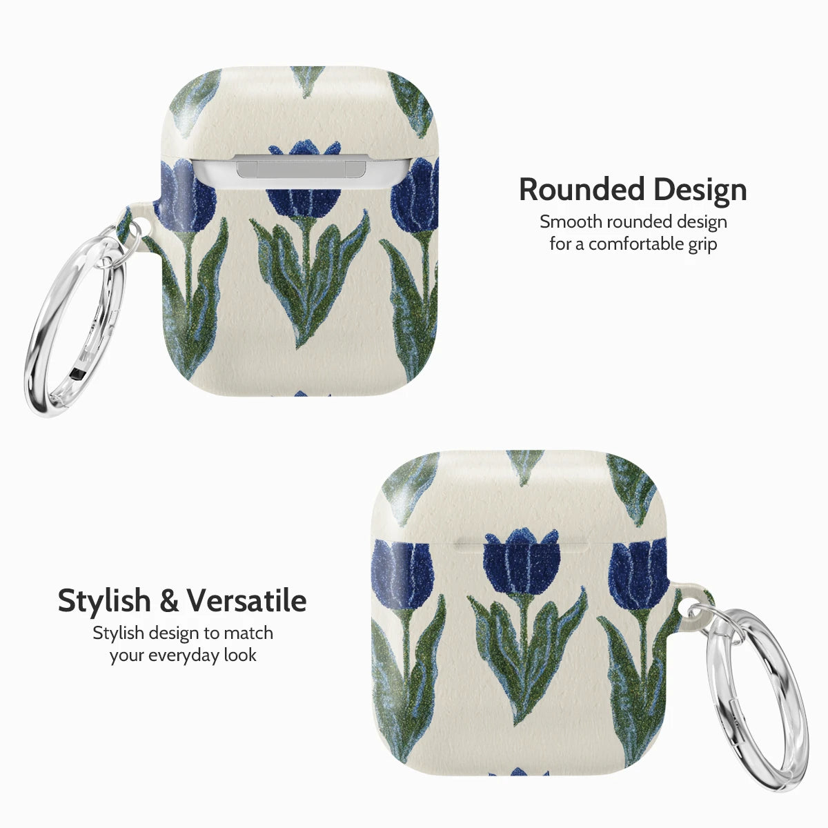 Midnight Tulip - AirPods 1 & 2 Case